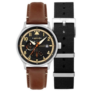 AVI-8 AV-4101-0B Hawker Hurricane Dual Time - zegarek