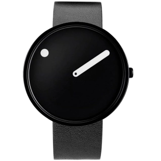 PICTO 43361-4120B Unisex Watch Black and White - zegarek