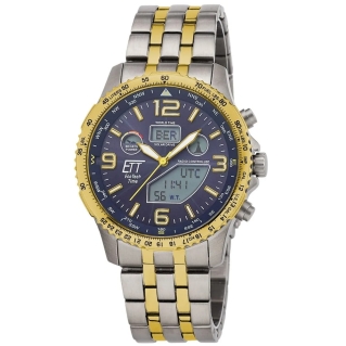 ETT EGT-11576-31M Mens Solar Titan Radio-Controlled - zegarek