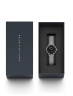 75232Daniel Wellington DW00100661 Damenuhr Petite Lumine Bezel Sterling Black 28mm 3ATM-3