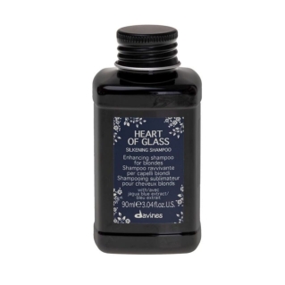 Davines Heart Of Glass Silkening Shampoo szampon wygładzający i wzmacniający szampon do włosów Blond  90 ml