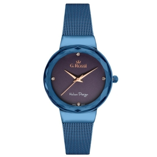 G. ROSSI - 11184B-6F3 (zg785f) blue/violet - zegarek 