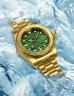 90333Paul Rich PR-46710 Mens Watch Crystal Bay Gold Coast Gold Green 40mm 5ATM-4